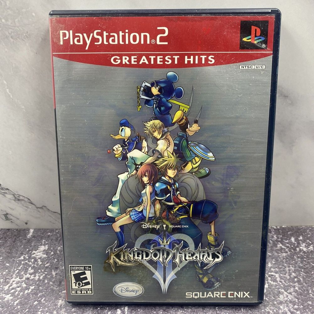 Kingdom Hearts 2 (Playstation 2 PS2, 2006) W/Manual CIB Black Label Tested